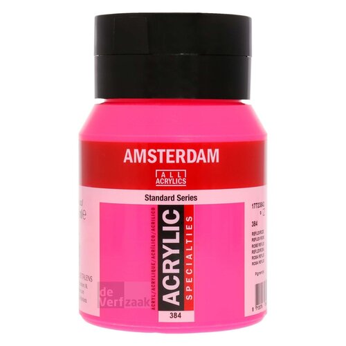 Royal Talens Amsterdam Acrylverf 500 ml - Reflexroze 384 Royal Talens Amsterdam Acrylverf 500 ml - Reflexroze 384