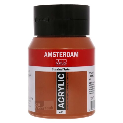 Royal Talens Amsterdam Acrylverf 500 ml - Sienna Gebrand 411 Royal Talens Amsterdam Acrylverf 500 ml - Sienna Gebrand 411