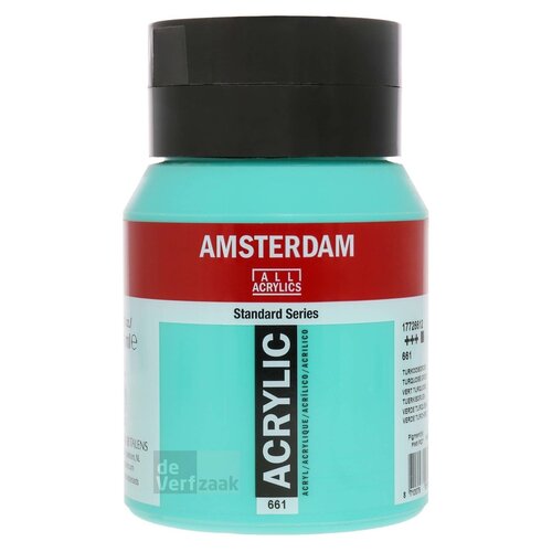 Royal Talens Amsterdam Acrylverf 500 ml - Turkooisgroen 661 Royal Talens Amsterdam Acrylverf 500 ml - Turkooisgroen 661