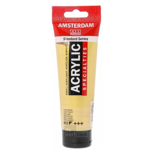Royal Talens Amsterdam Acrylverf 120 ml - Lichtgoud 802 Royal Talens Amsterdam Acrylverf 120 ml - Lichtgoud 802