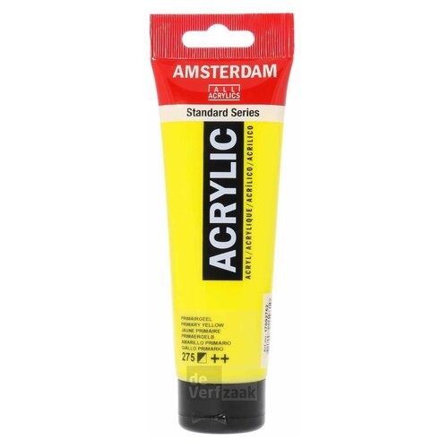 Royal Talens Amsterdam Acrylverf 120 ml - Primairgeel 275 Royal Talens Amsterdam Acrylverf 120 ml - Primairgeel 275