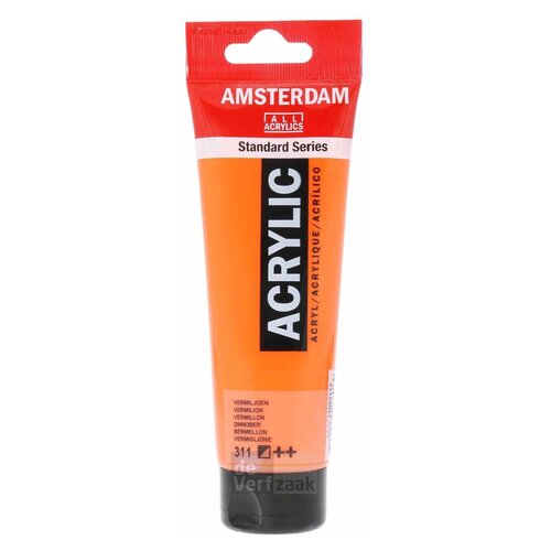 Royal Talens Amsterdam Acrylverf 120 ml - Vermiljoen 311 Royal Talens Amsterdam Acrylverf 120 ml - Vermiljoen 311
