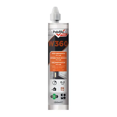 Polyfilla Pro W360 2K Houtreparatiepasta - 250 ml