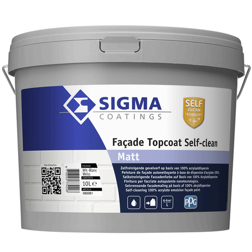 Sigma Facade Topcoat Self-clean Matt Sigma Facade Topcoat Self-clean Matt