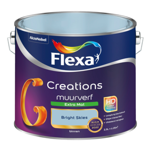 Flexa Creations Muurverf Extra Mat - Bright Skies Flexa Creations Muurverf Extra Mat - Bright Skies