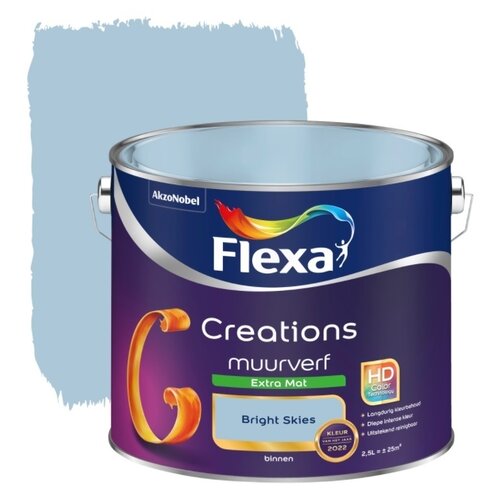 Flexa Creations Muurverf Extra Mat - Bright Skies Flexa Creations Muurverf Extra Mat - Bright Skies