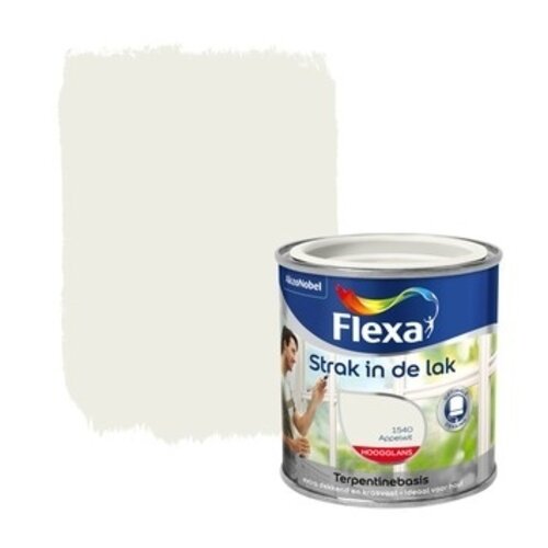 Flexa Strak In De Lak Hoogglans - Appelwit Flexa Strak In De Lak Hoogglans - Appelwit