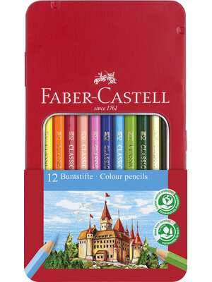 Kleurpotlood Castle zeskantig metalen etui Kleurpotlood Castle zeskantig metalen etui