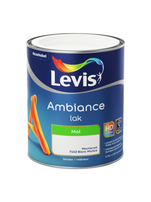 Levis Ambiance Lak Mat - Marmerwit Levis Ambiance Lak Mat - Marmerwit