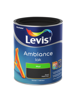 Levis Ambiance Lak Mat - Zwart Levis Ambiance Lak Mat - Zwart