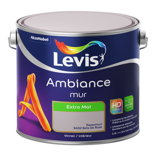 Levis Ambiance Mur Extra Mat - Rozenhout Levis Ambiance Mur Extra Mat - Rozenhout