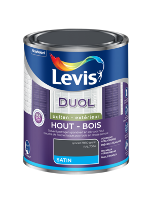 Levis Duol Hout Buiten Satin - Graniet
