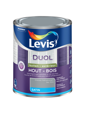 Levis Duol Satin - Zilvergrijs Levis Duol Satin - Zilvergrijs