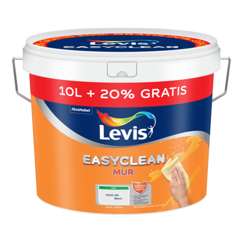 Levis Easyclean Mur Mat - Wit Levis Easyclean Mur Mat - Wit