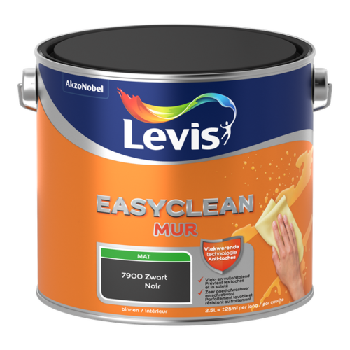 Levis Easyclean Mur Mat - Zwart Levis Easyclean Mur Mat - Zwart