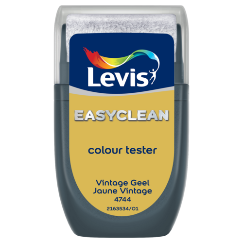 Levis Easyclean Tester - Vintage Geel Levis Easyclean Tester - Vintage Geel