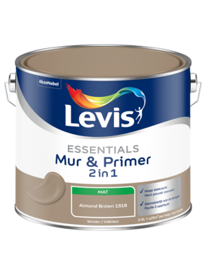 Levis Essentials Mur & Primer - Almond Brown