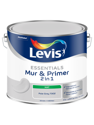 Levis Essentials Mur & Primer - Pale Grey
