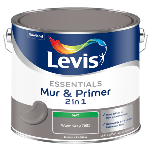 Levis Essentials Mur & Primer - Warm Grey Levis Essentials Mur & Primer - Warm Grey