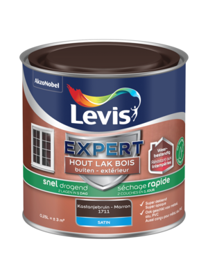 Levis Expert Houtlak Buiten Satin - Sneldrogend Kastanje