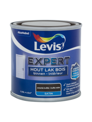 Levis Expert Houtlak Binnen Satin - Zwarte Truffel Levis Expert Houtlak Binnen Satin - Zwarte Truffel