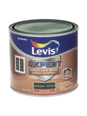 Levis Expert Houtlak Buiten High Gloss - Donkergroen Levis Expert Houtlak Buiten High Gloss - Donkergroen