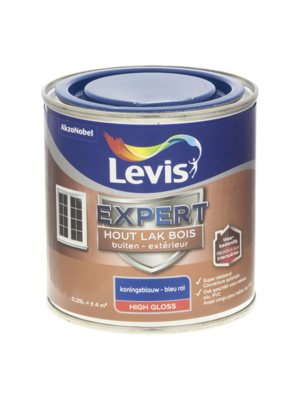 Levis Expert Houtlak Buiten High Gloss - Koningsblauw Levis Expert Houtlak Buiten High Gloss - Koningsblauw