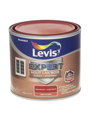 Levis Expert Houtlak Buiten High Gloss - Signaalrood Levis Expert Houtlak Buiten High Gloss - Signaalrood