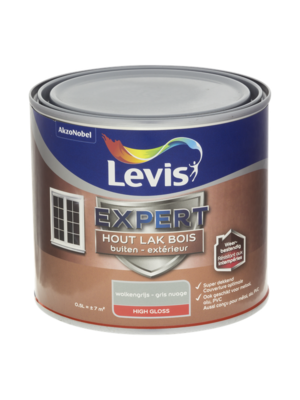 Levis Expert Houtlak Buiten High Gloss - Wolkengrijs Levis Expert Houtlak Buiten High Gloss - Wolkengrijs