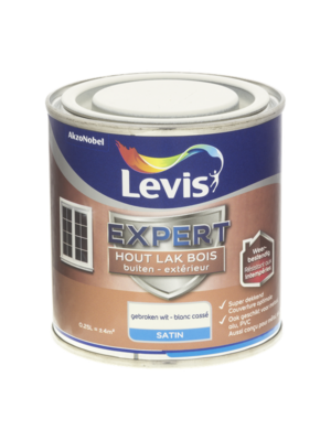Levis Expert Houtlak Buiten Satin - Gebroken Wit Levis Expert Houtlak Buiten Satin - Gebroken Wit