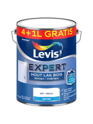 Levis Expert Hout Lak Binnen Satin - Wit