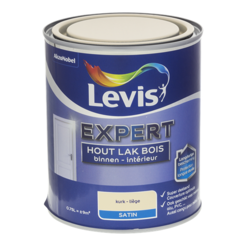 Levis Expert Houtlak Binnen Satin - Kurk Levis Expert Houtlak Binnen Satin - Kurk