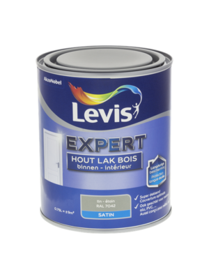 Levis Expert Houtlak Binnen Satin - Tin Levis Expert Houtlak Binnen Satin - Tin