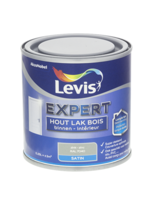 Levis Expert Houtlak Binnen Satin - Zink Levis Expert Houtlak Binnen Satin - Zink