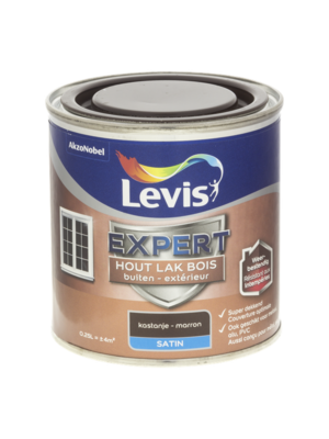 Levis Expert Houtlak Buiten Satin - Kastanje Levis Expert Houtlak Buiten Satin - Kastanje