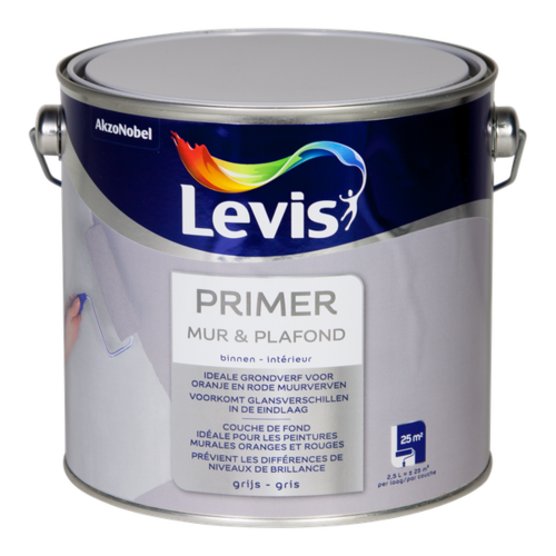 Levis Primer Mur & Plafond Grijs Levis Primer Mur & Plafond Grijs