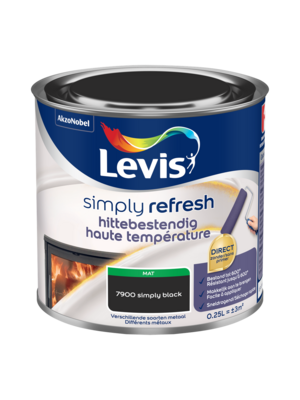 Levis Simply Refresh Hittebestendige Lak Mat - Black Levis Simply Refresh Hittebestendige Lak Mat - Black