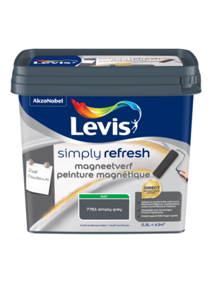 Levis Simply Refresh Magneetverf Mat - Grey Levis Simply Refresh Magneetverf Mat - Grey