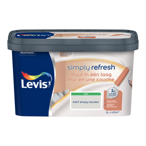 Levis Simply Refresh Muur In Een Laag Mat - Clouded Levis Simply Refresh Muur In Een Laag Mat - Clouded