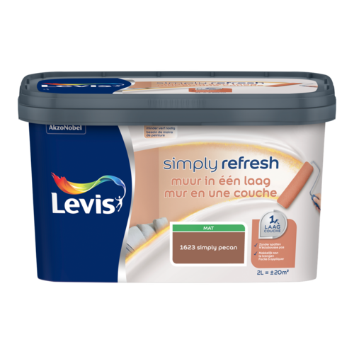 Levis Simply Refresh Muur In Een Laag Mat - Pecan Levis Simply Refresh Muur In Een Laag Mat - Pecan