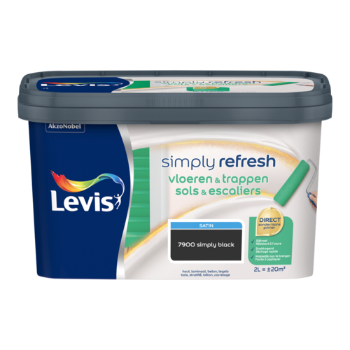 Levis Simply Refresh Vloeren & Trappen Satin - Black Levis Simply Refresh Vloeren & Trappen Satin - Black