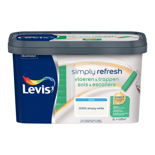 Levis Simply Refresh Vloeren & Trappen Satin - White Levis Simply Refresh Vloeren & Trappen Satin - White