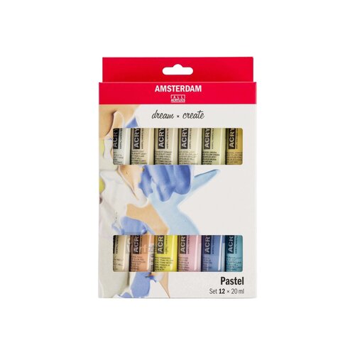 Amsterdam Set 12 x 20 ml - Pastel Amsterdam Set 12 x 20 ml - Pastel