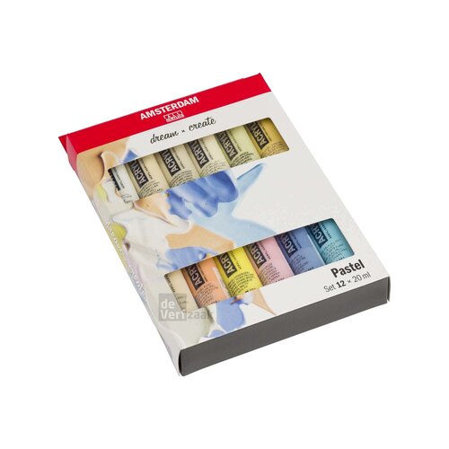 Amsterdam Set 12 x 20 ml - Pastel Amsterdam Set 12 x 20 ml - Pastel