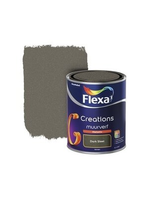 Flexa Creations Muurverf Metallic - Dark Steel