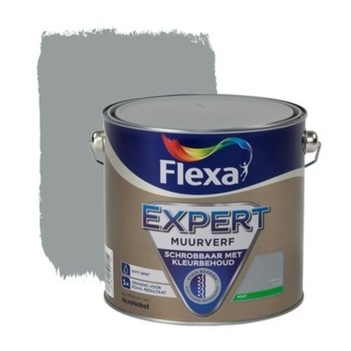 Flexa Expert Muurverf Mat - Grijsblauw Flexa Expert Muurverf Mat - Grijsblauw