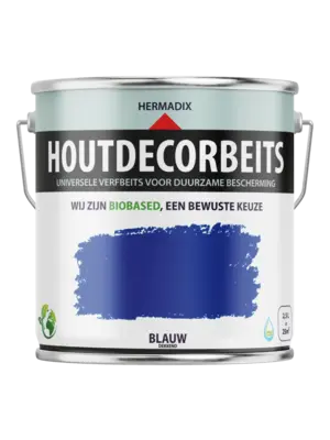 Hermadix Houtdecor Verfbeits - Blauw
