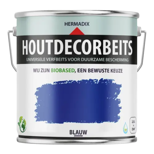 Hermadix Houtdecor Verfbeits - Blauw Hermadix Houtdecor Verfbeits - Blauw