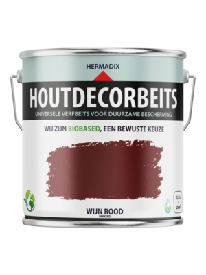 Hermadix Houtdecor Verfbeits - Wijn Rood
