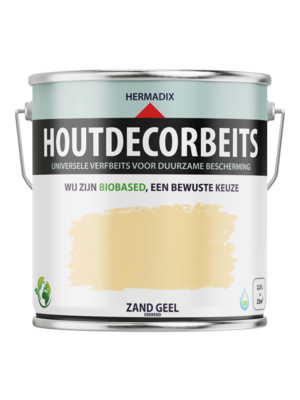 Hermadix Houtdecor Verfbeits - Zand Geel